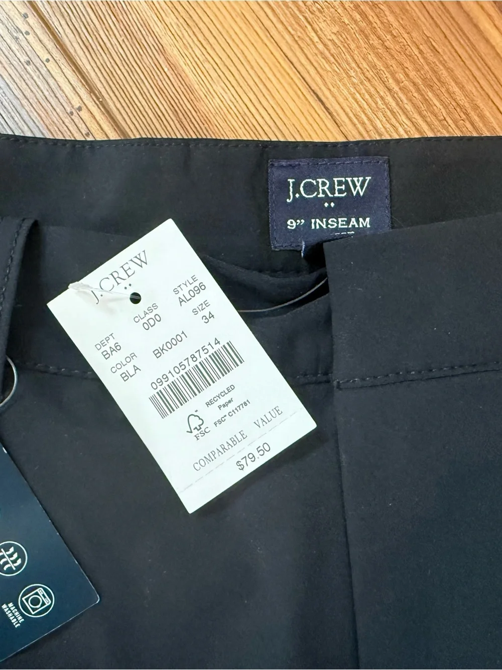 J. Crew Men’s Flat Front Navy Shorts